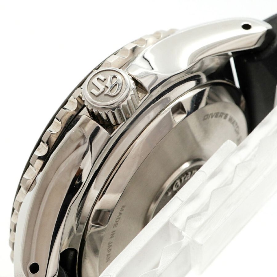 精工 Grand Diver's Spring Drive SBGA463 9R65-0EE0 黑色錶盤男士腕錶-8
