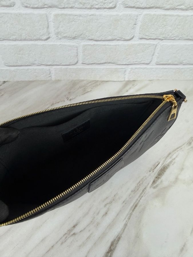 LOUIS VUITTON 路易威登 Multi Pochette Accessoires 黑色壓紋四合一斜背包 M80399-14