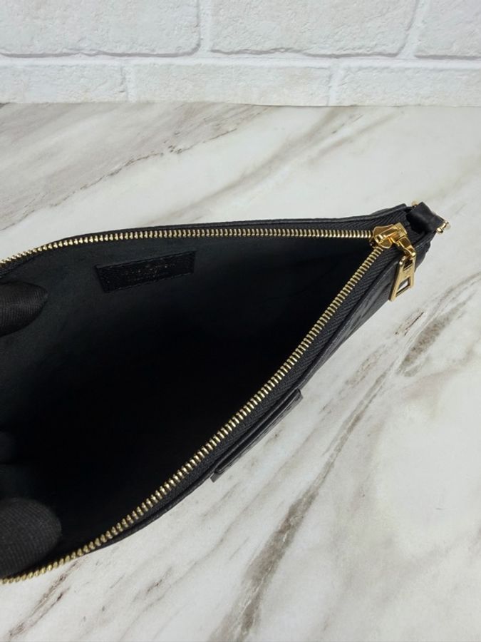 LOUIS VUITTON 路易威登 Multi Pochette Accessoires 黑色壓紋四合一斜背包 M80399-23