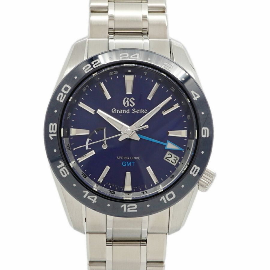 精工 Grand Spring Drive SBGE255 9R66-0BB0 藍色錶盤男士腕錶-0