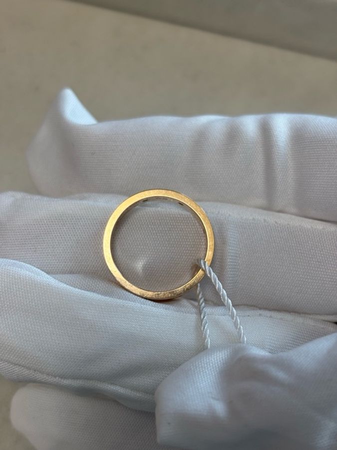 Cartier 卡地亞52號玫瑰金八鑽戒指-4