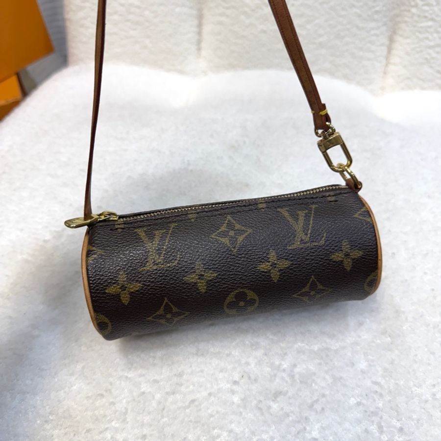 LV 路易威登 原花 Monogram Papillon 30 圓桶子母包 肩背包 M51385-14