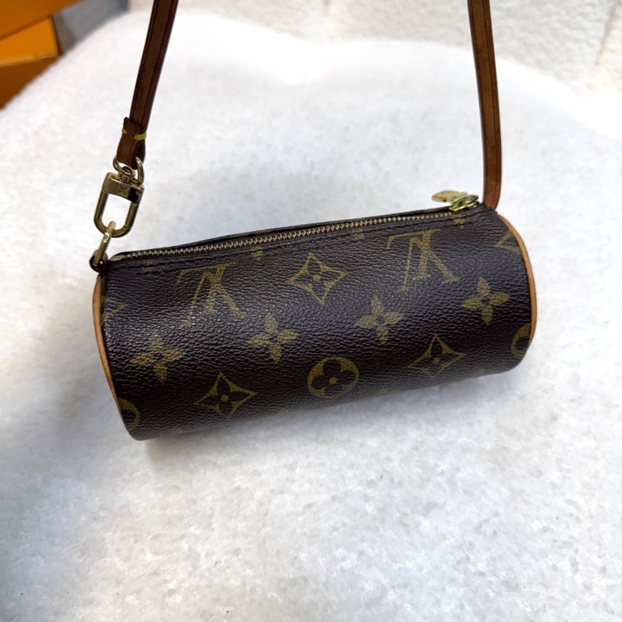 LV 路易威登 原花 Monogram Papillon 30 圓桶子母包 肩背包 M51385-15