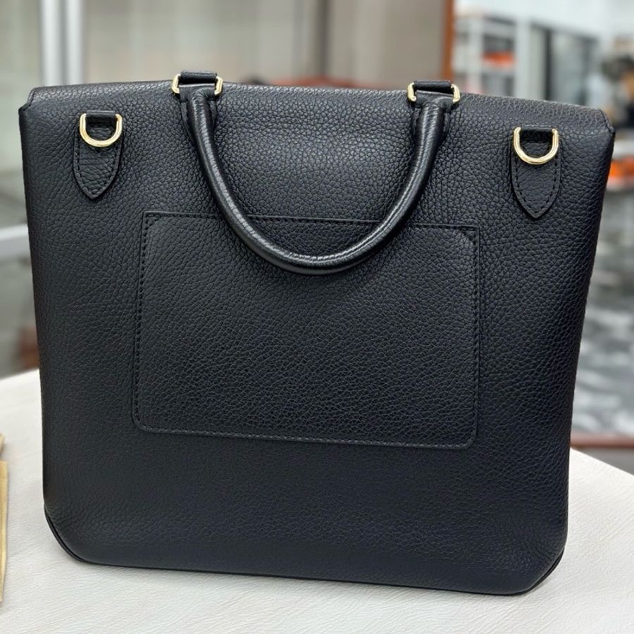 【近新閒置品】Louis Vuitton 路易威登LV 黑金粒面牛皮Volta手提包-1
