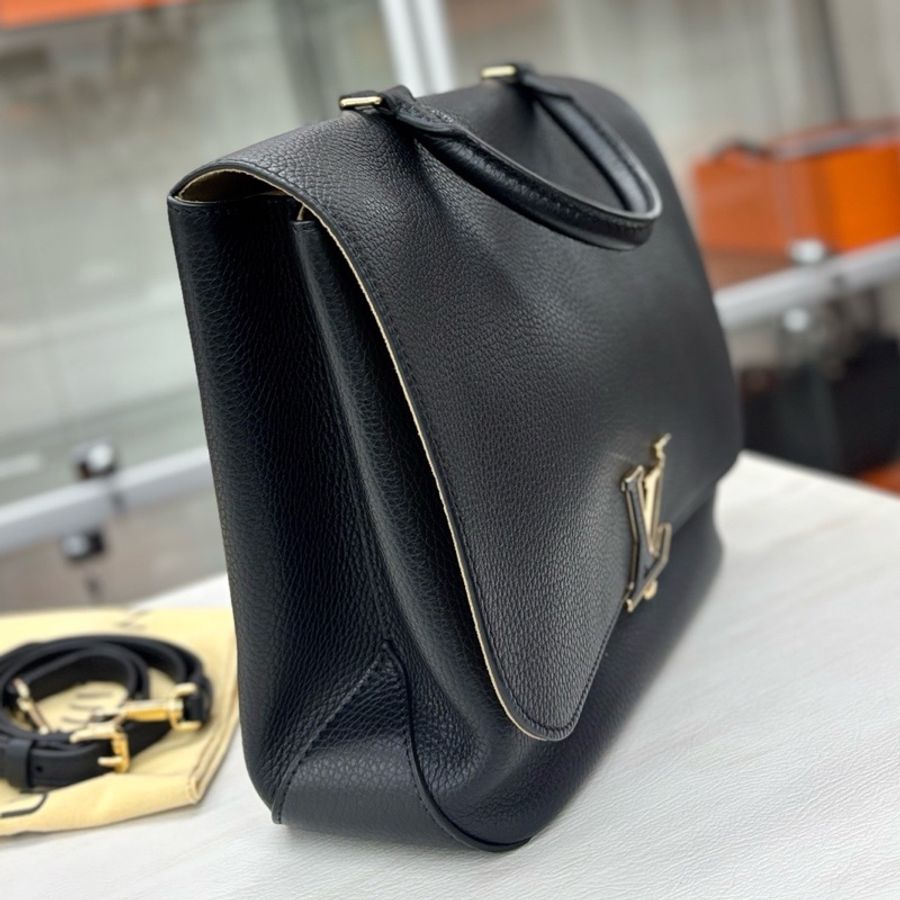 【近新閒置品】Louis Vuitton 路易威登LV 黑金粒面牛皮Volta手提包-2