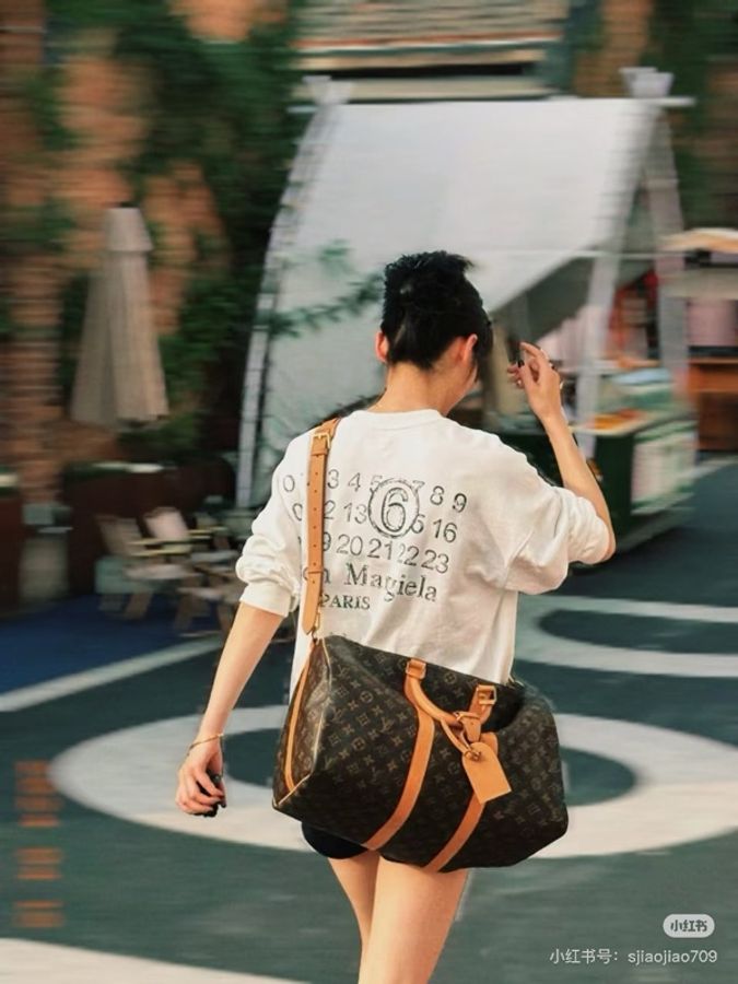 LV M41418 KEEPALL 45背帶款兩用旅行包旅行袋-40