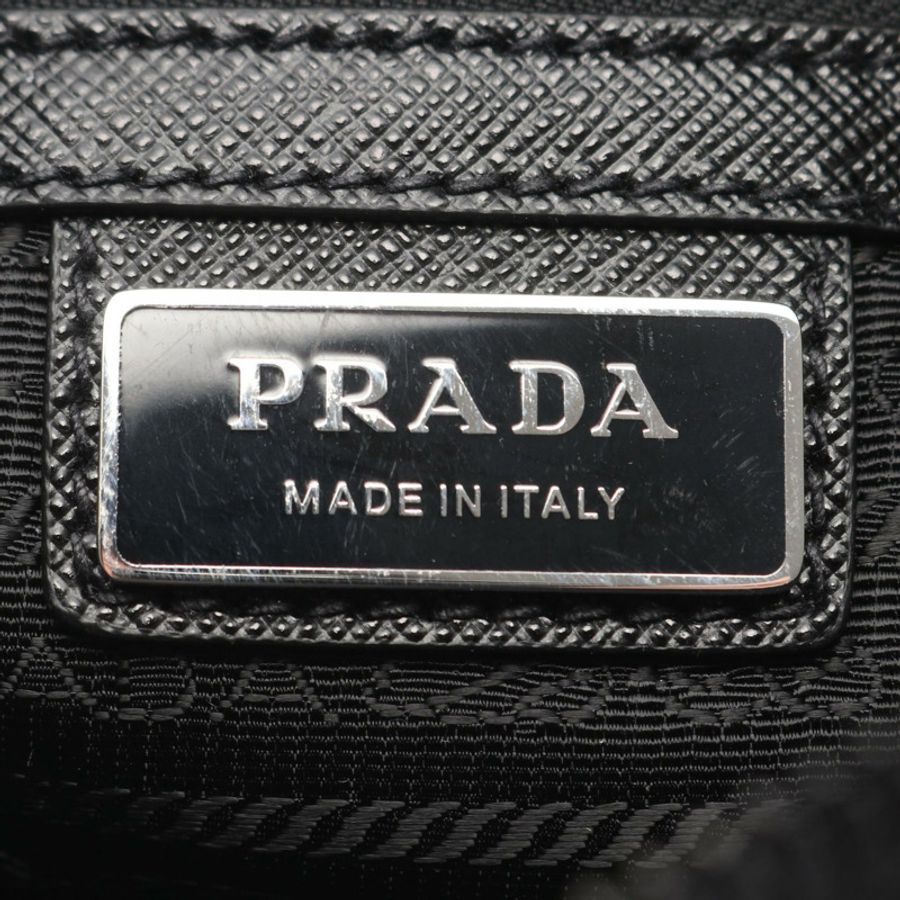 PRADA TESSUTO+SAFFIAN 肩斜背包 2VH1902DMHF0002 尼龍 黑色 全新-3