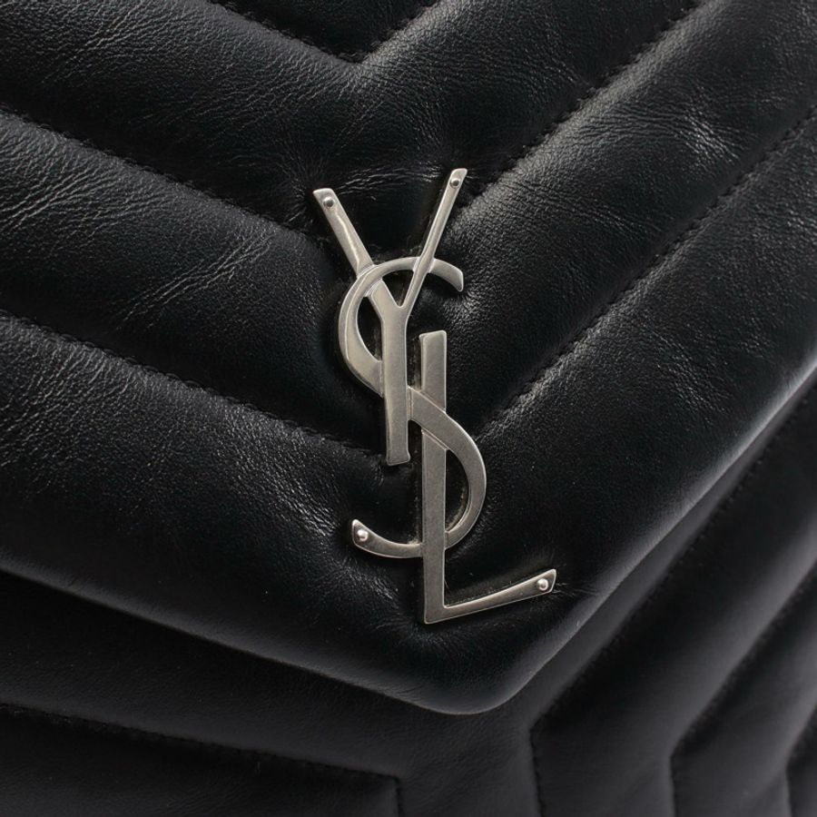SAINT LAURENT PARIS LOULOU 手提包 2WAY 手提包 529735 黑色皮革 二手 女士-8