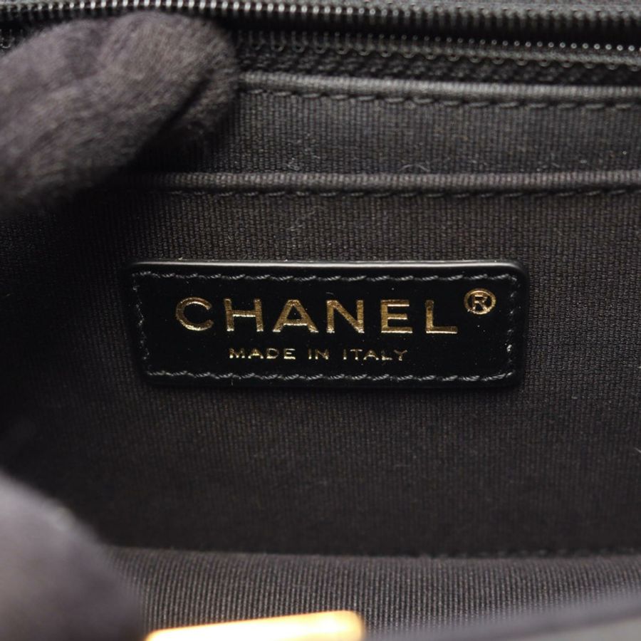 香奈兒 (CHANEL) Matelasse 小號翻蓋兩用肩背包 AS4051 羊皮（綿羊皮）黑色二手女款-3