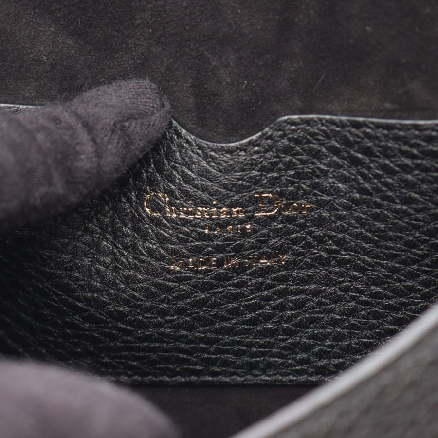 Christian DIOR BOBBY 中型單肩斜背包 M9319UBBN-M900 黑色皮革-3