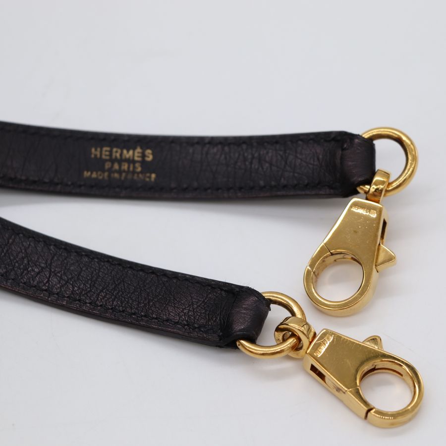 Hermès 愛馬仕 Kelly Bag 凱莉包 28 鴕鳥皮 黑色 手提包 圈 S-17
