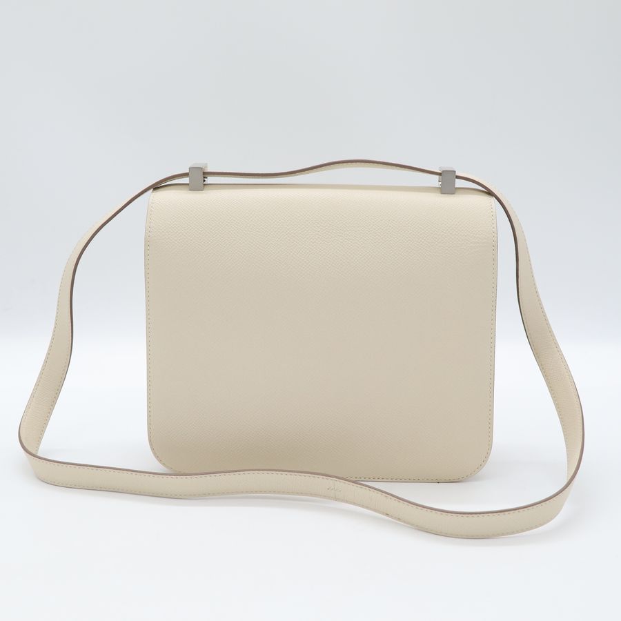 Hermès 愛馬仕 Constance 24 康康 奶昔白 斜挎包 Y刻-4