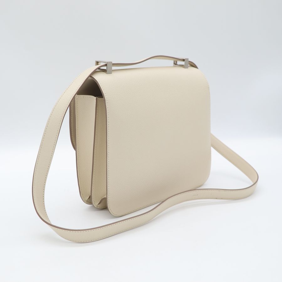 Hermès 愛馬仕 Constance 24 康康 奶昔白 斜挎包 Y刻-5