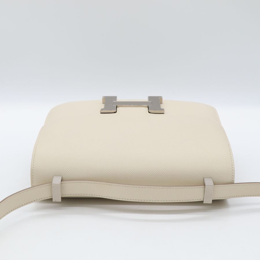 Hermès 愛馬仕 Constance 24 康康 奶昔白 斜挎包 Y刻-8