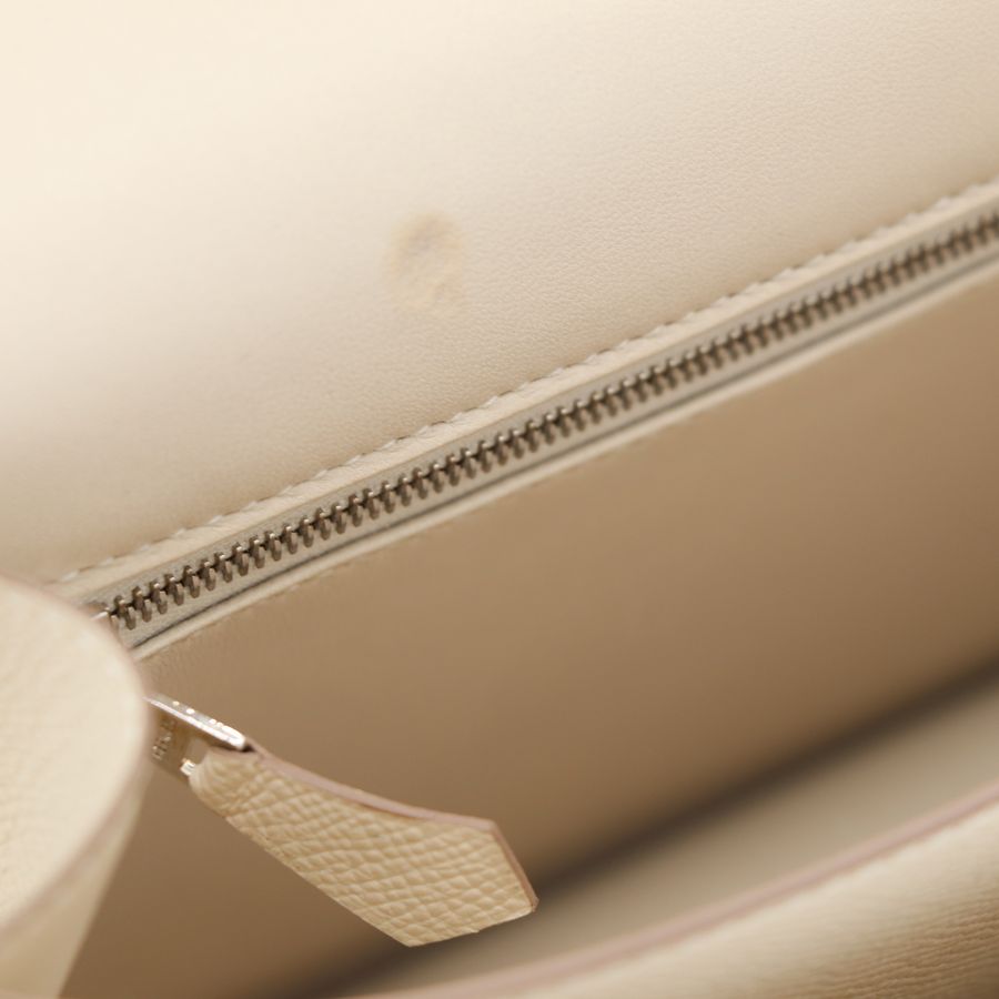 Hermès 愛馬仕 Constance 24 康康 奶昔白 斜挎包 Y刻-11