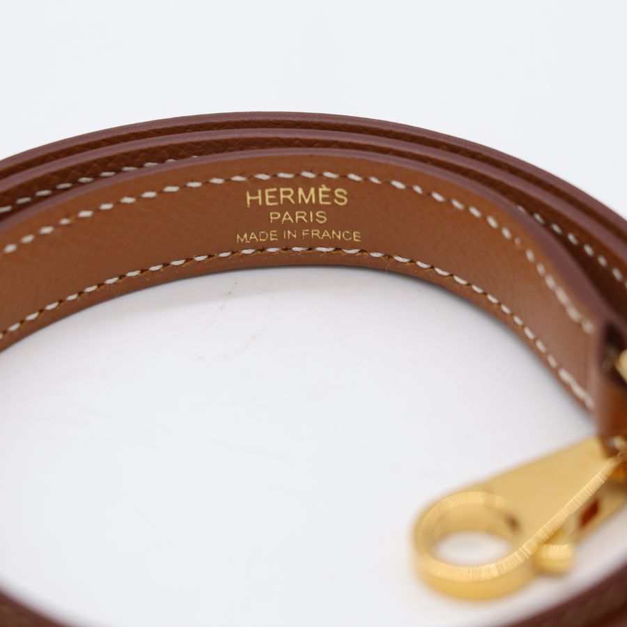 Hermès 愛馬仕 Kelly Bag 凱莉包 25 金棕 金釦 手提包 斜挎包 D刻-12