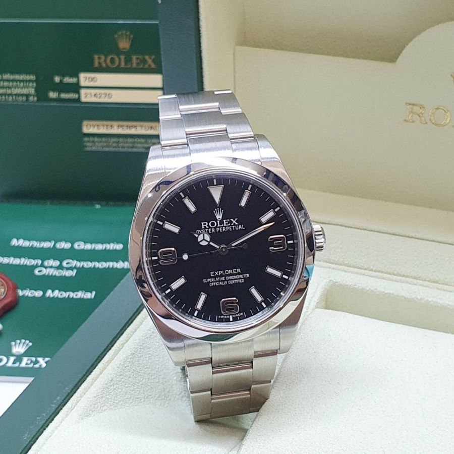 【大眾名錶】ROLEX勞力士 214270 Explorer 探險家一號 2012/09 經典入門款 大眾名錶B1435-2