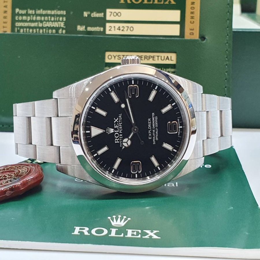 【大眾名錶】ROLEX勞力士 214270 Explorer 探險家一號 2012/09 經典入門款 大眾名錶B1435-3