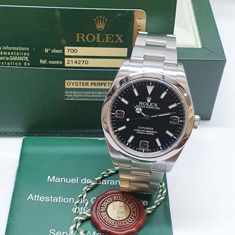 【大眾名錶】ROLEX勞力士 214270 Explorer 探險家一號 2012/09 經典入門款 大眾名錶B1435-4