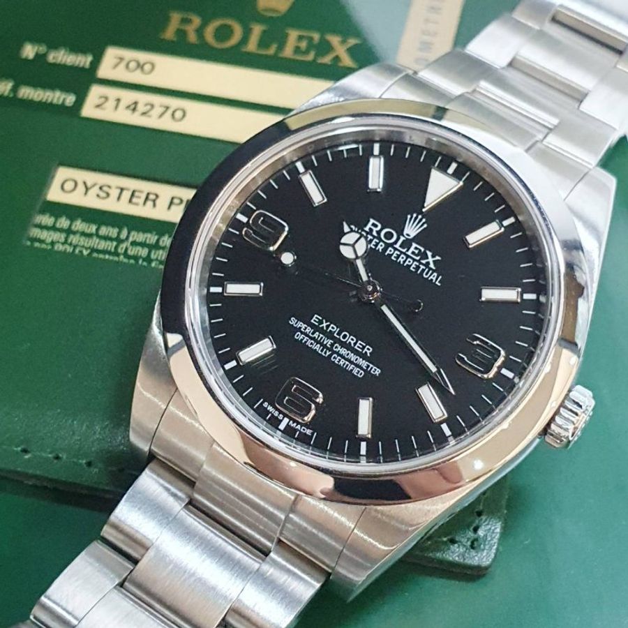 【大眾名錶】ROLEX勞力士 214270 Explorer 探險家一號 2012/09 經典入門款 大眾名錶B1435-5