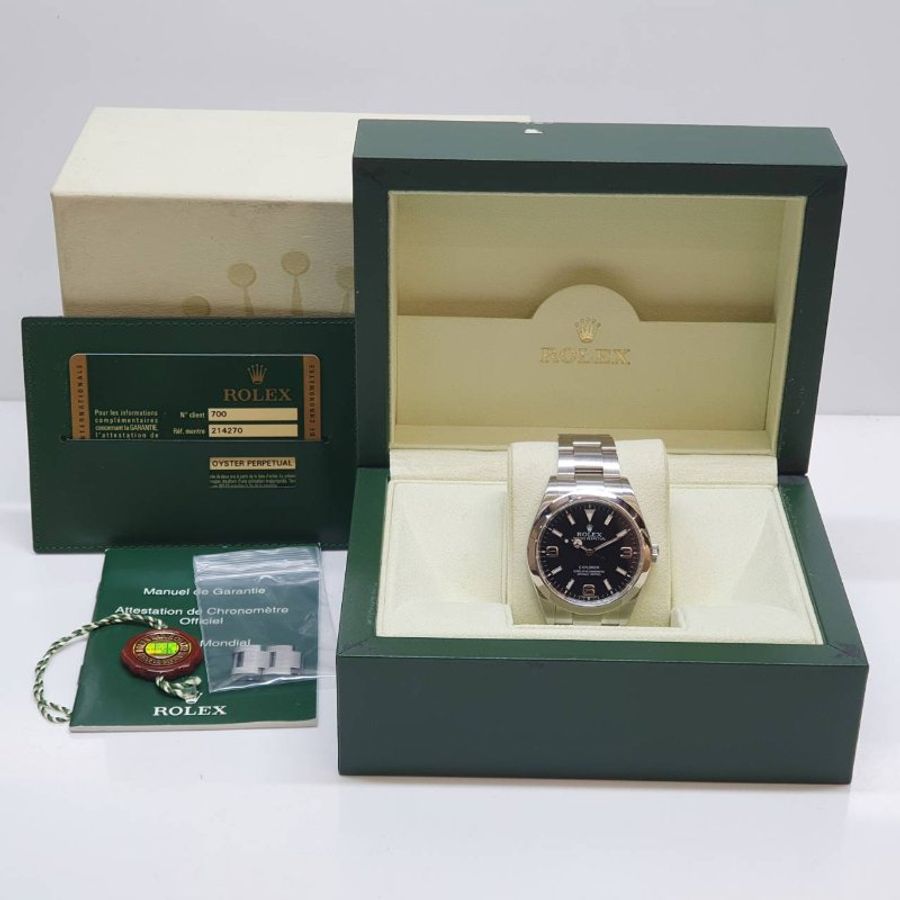 【大眾名錶】ROLEX勞力士 214270 Explorer 探險家一號 2012/09 經典入門款 大眾名錶B1435-9