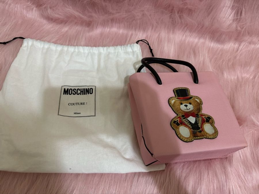 Moschino小型斜背小廢包-0