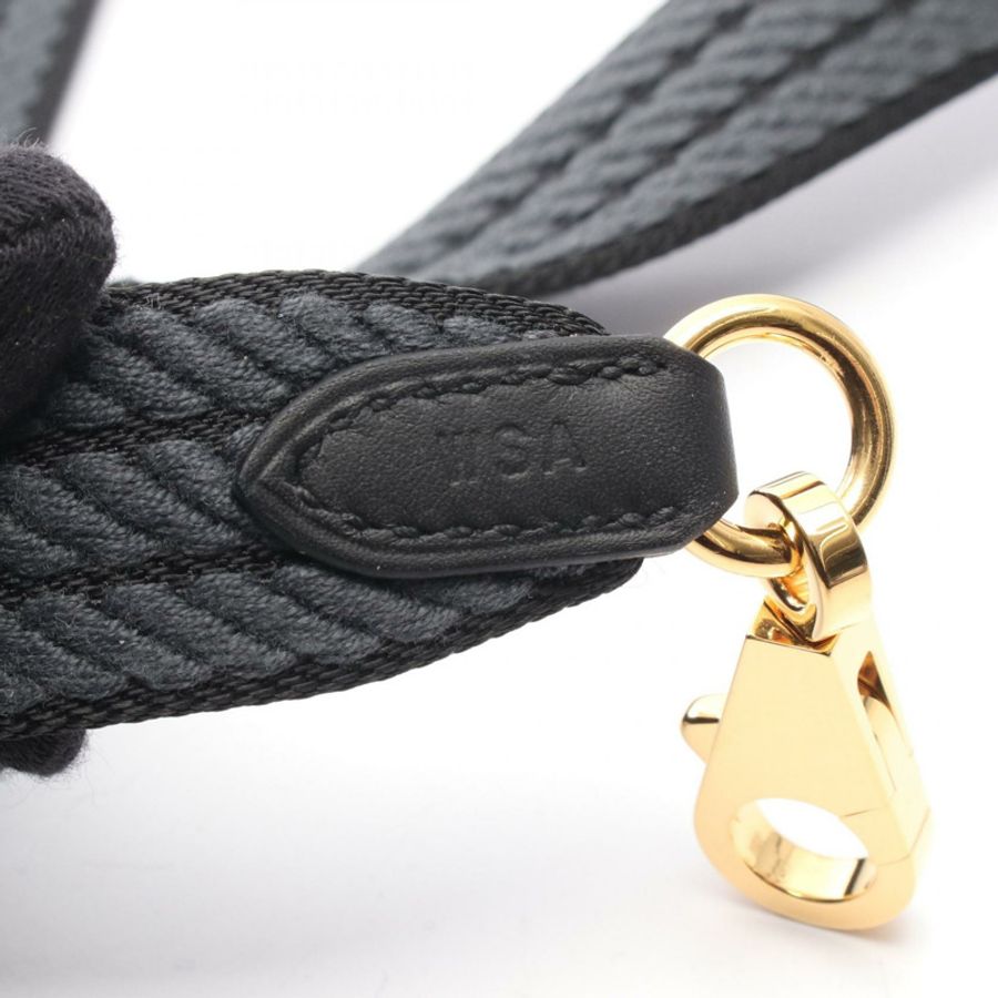 愛馬仕 Bandouliere Sangle Cordage 肩帶,Swift 皮革帆布,金色五金,二手 W-4