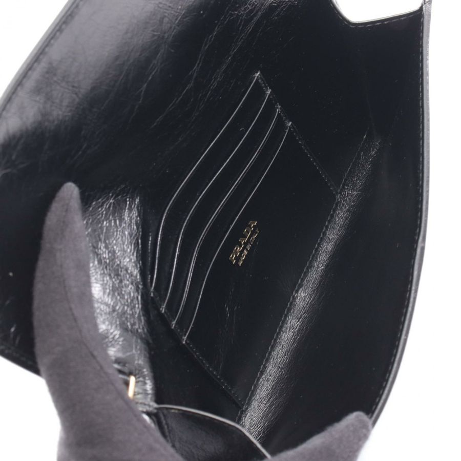 PRADA 女士斜背肩背包 1MT0362CYRF0002 黑色真皮 全新-2