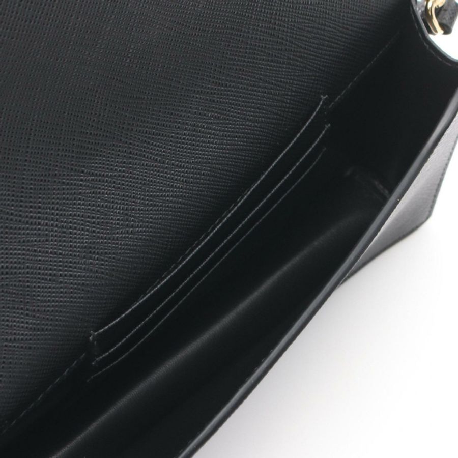 PRADA SAFFIANO 三角形 Logo 單肩包 1NF0592DB3F0002 Saffiano 皮革 黑色 全新 女士-2