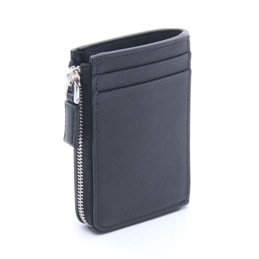 PRADA 卡包零皮夾 2MC129QHHF0002 Saffiano 皮革 黑色 全新 女士-1