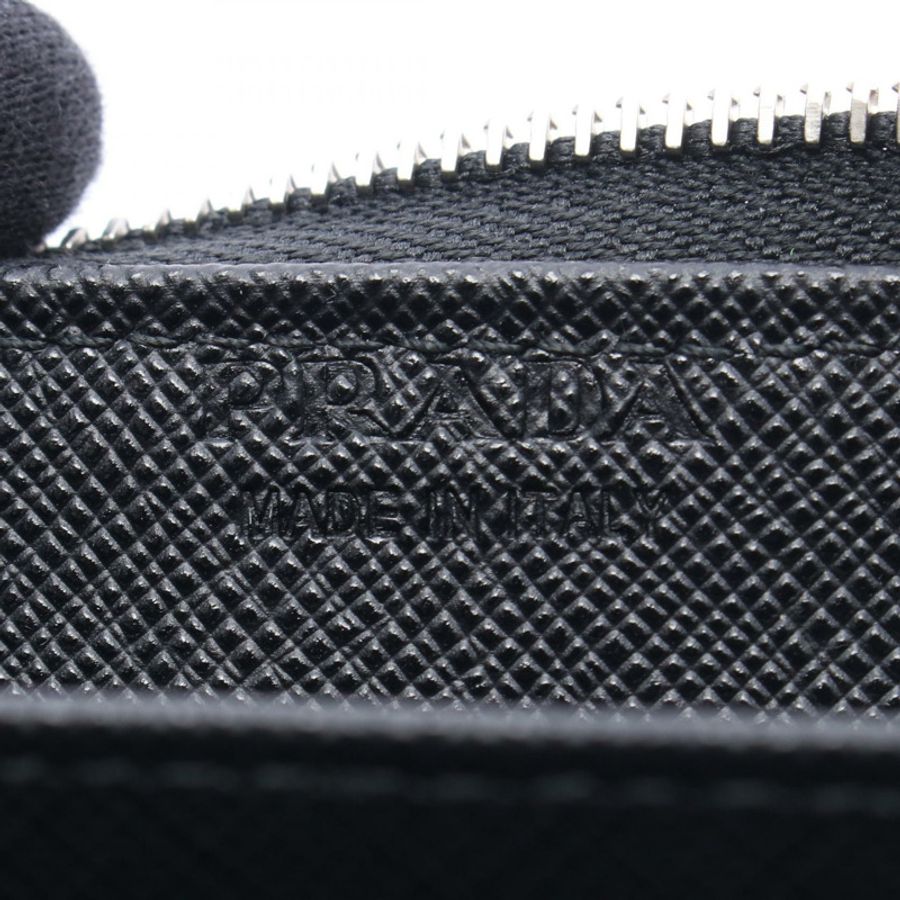 PRADA 卡包零皮夾 2MC129QHHF0002 Saffiano 皮革 黑色 全新 女士-3