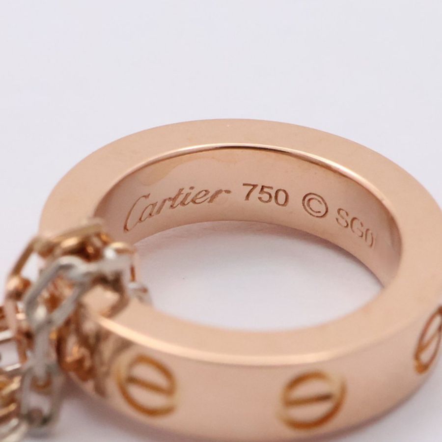18K白金/玫瑰金 鑽石 Love 項鍊【Cartier 卡地亞】 B7219700-6