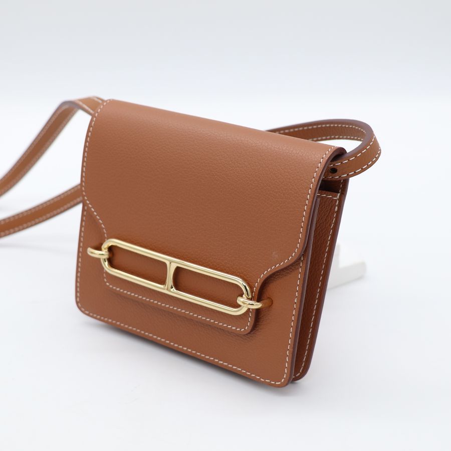 Hermès 愛馬仕 Roulis Slim 豬鼻子 短夾 金扣-3