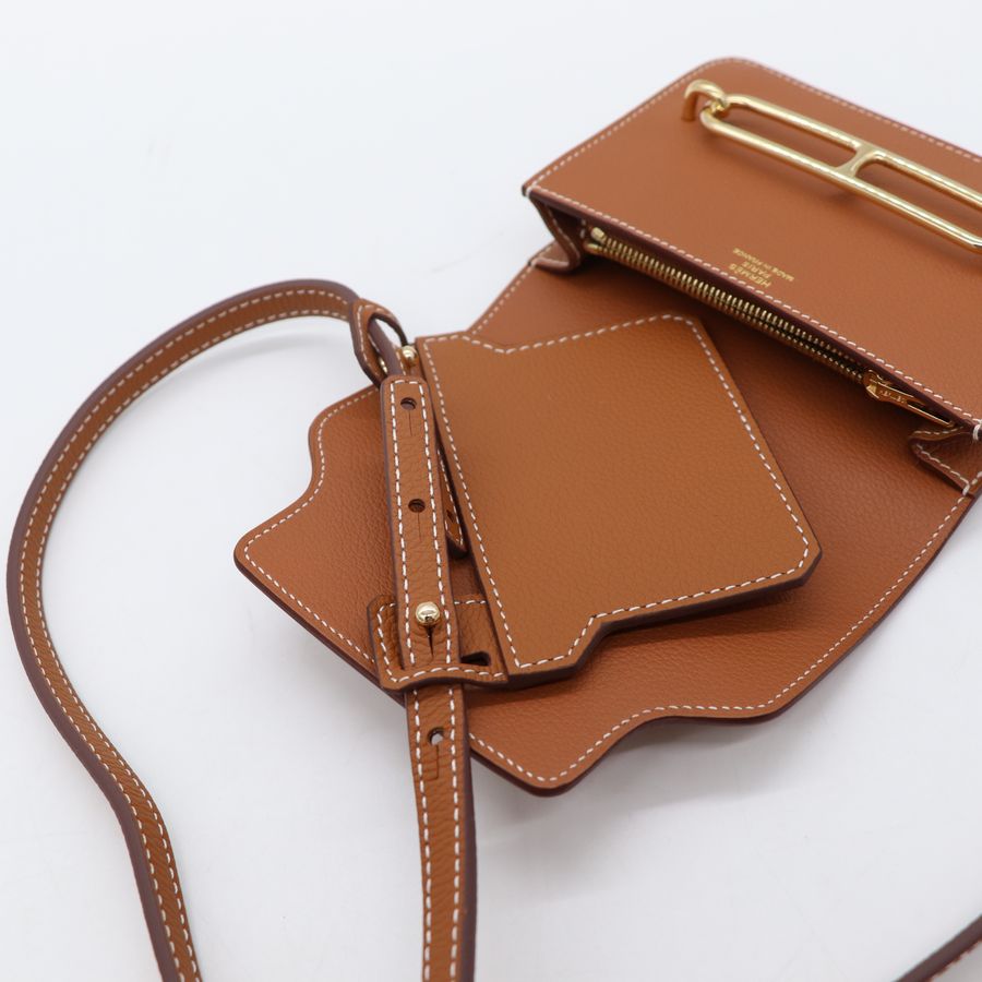 Hermès 愛馬仕 Roulis Slim 豬鼻子 短夾 金扣-8