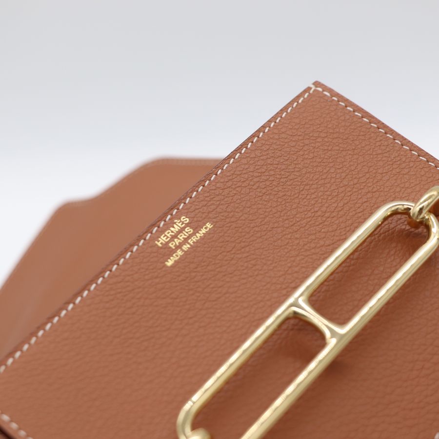 Hermès 愛馬仕 Roulis Slim 豬鼻子 短夾 金扣-10