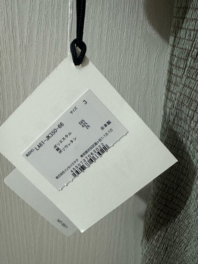 ISSEY MIYAKE 三宅一生 IM MEN SHRINK STRETCH T 尺寸3號 LA61JK350-3
