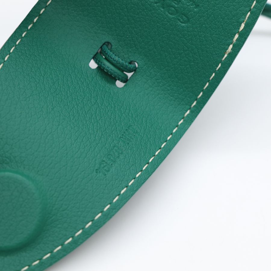 Goyard croc universel 綠色小牛皮 磁吸包扣 吊飾-3