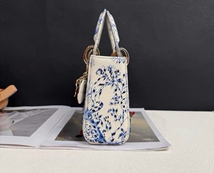 【威選精品】🕊️ DIOR Lady Dior 三格｜鳥語花香系列｜限定彩珠刺繡款-4