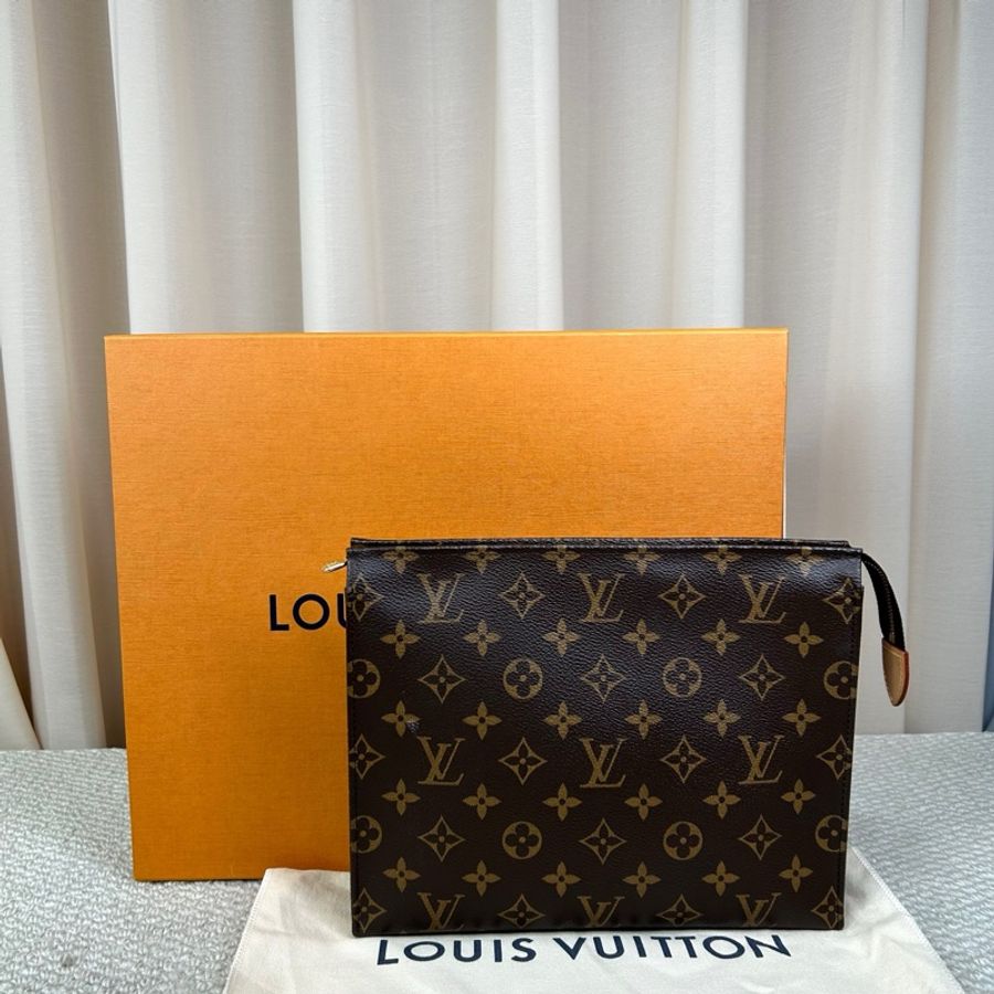 Louis Vuitton路易威登老花洗漱包手拿包 98新-0