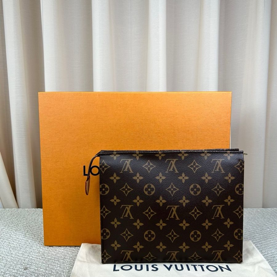 Louis Vuitton路易威登老花洗漱包手拿包 98新-1