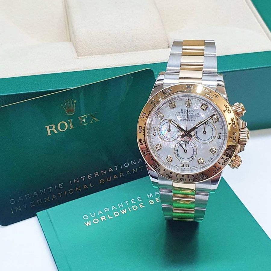 【大眾名錶】ROLEX勞力士 116503 Daytona 迪通拿 2020/10綠卡 白色貝殼8鑽 大眾名錶B1436-3
