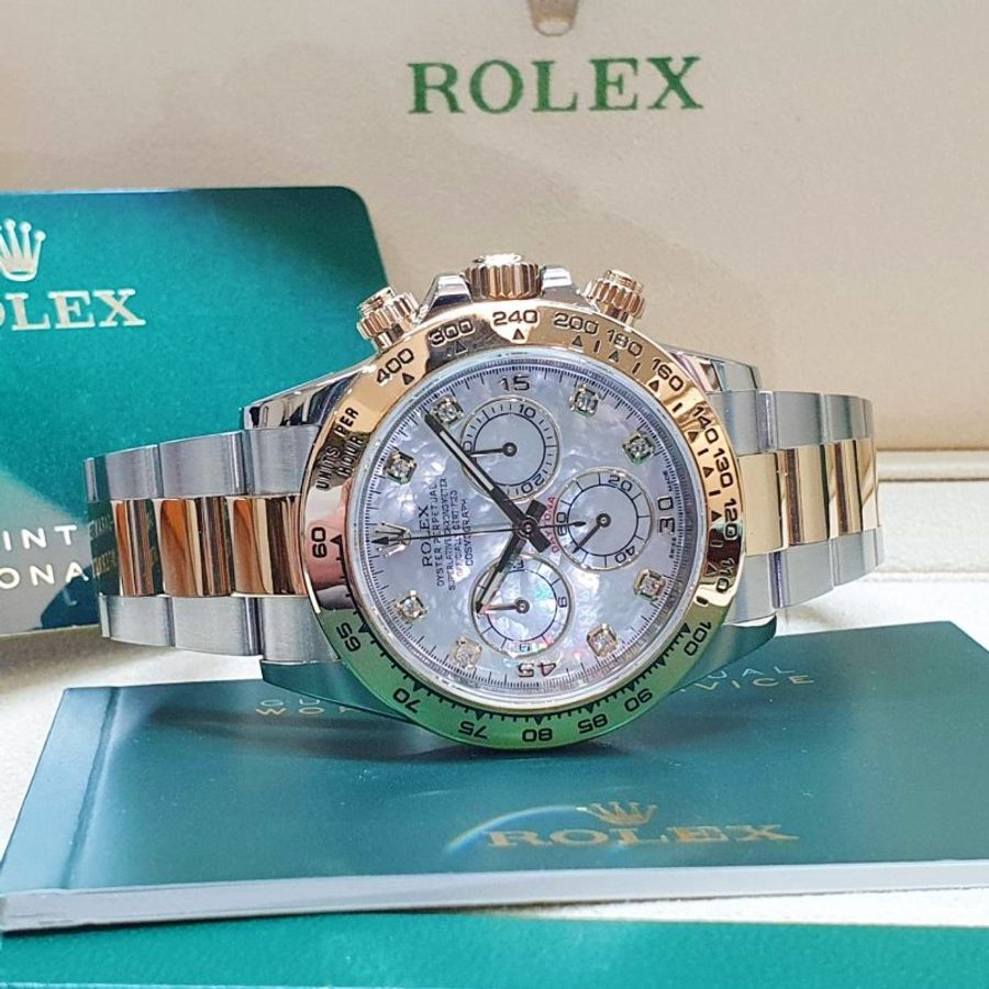 【大眾名錶】ROLEX勞力士 116503 Daytona 迪通拿 2020/10綠卡 白色貝殼8鑽 大眾名錶B1436-4