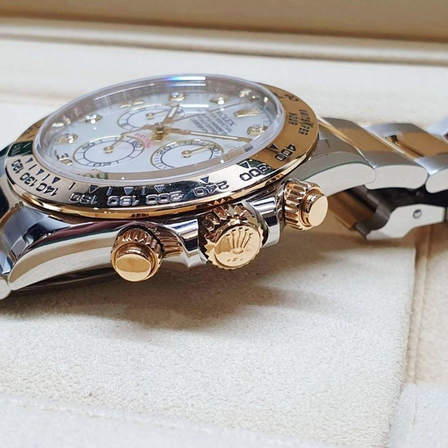 【大眾名錶】ROLEX勞力士 116503 Daytona 迪通拿 2020/10綠卡 白色貝殼8鑽 大眾名錶B1436-6