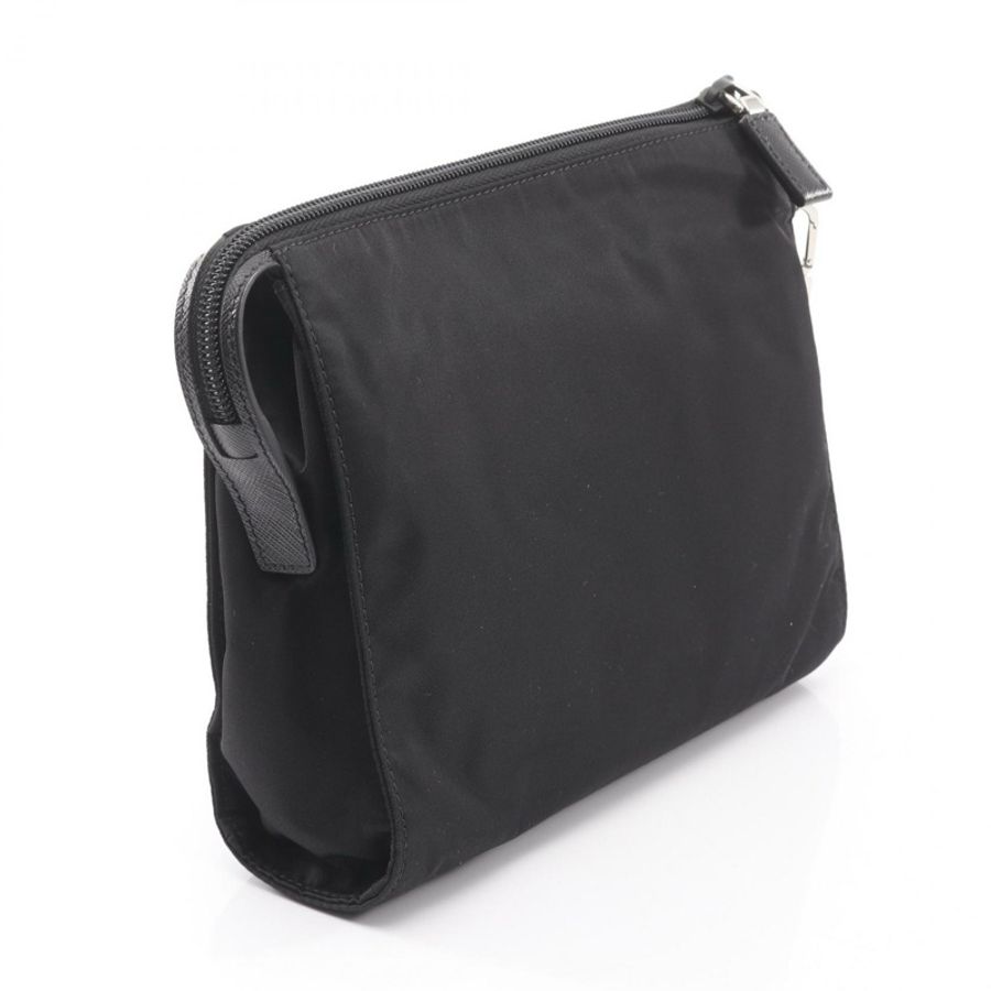 PRADA Re-Nylon Nesessaire TESSUTO+SAFFIANO 商務包/手拿包 2NE7892DMHF0002 尼龍 Saffiano 皮革 黑色 N-1