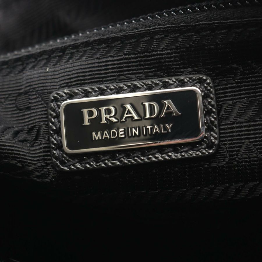 PRADA Re-Nylon Nesessaire TESSUTO+SAFFIANO 商務包/手拿包 2NE7892DMHF0002 尼龍 Saffiano 皮革 黑色 N-3