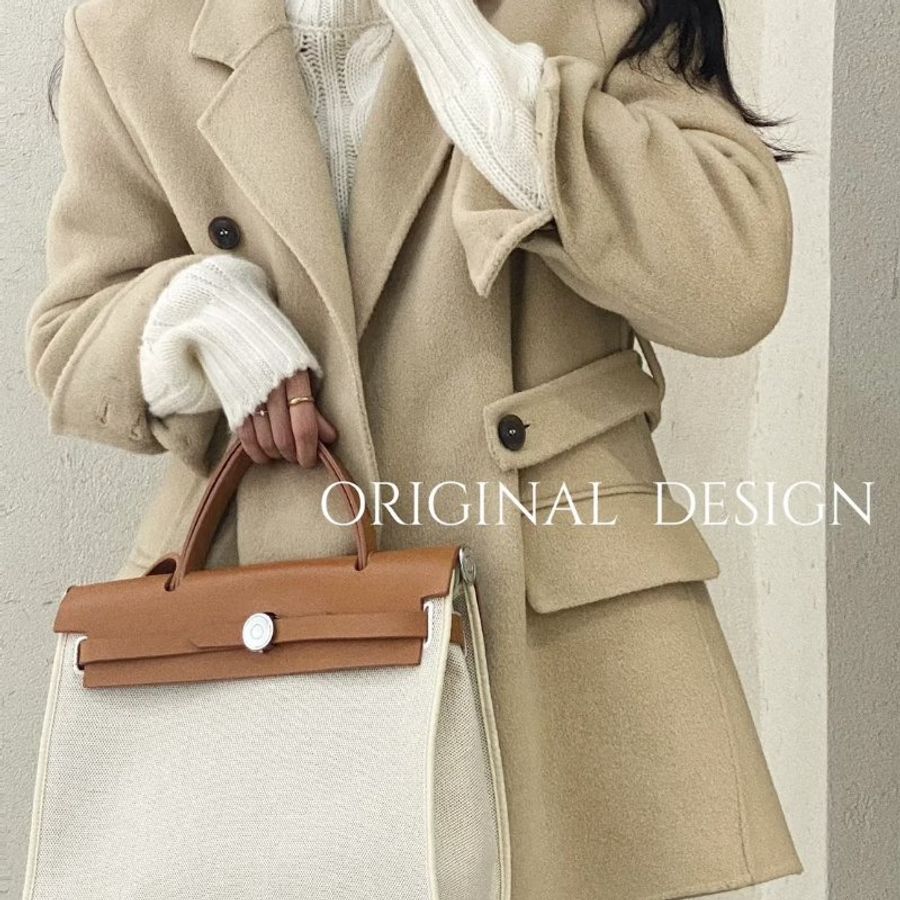 HERMES Herbag Zip 31 - Gold 米白/金棕銀 B-1