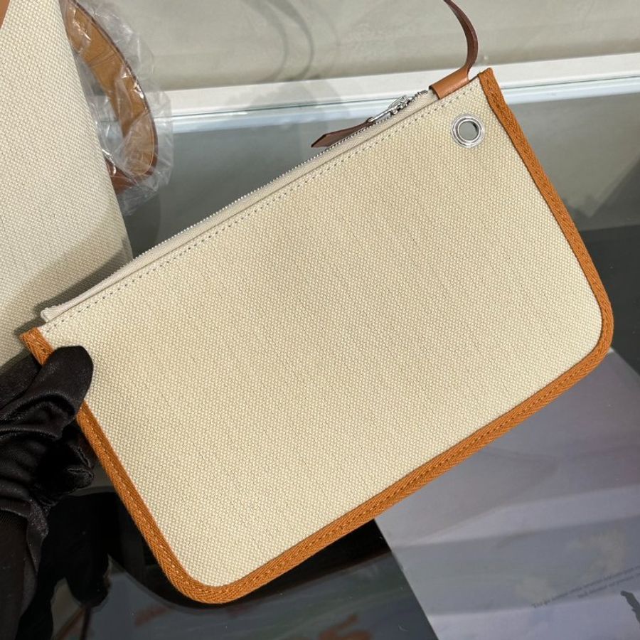HERMES Herbag Zip 31 - Gold 米白/金棕銀 B-9