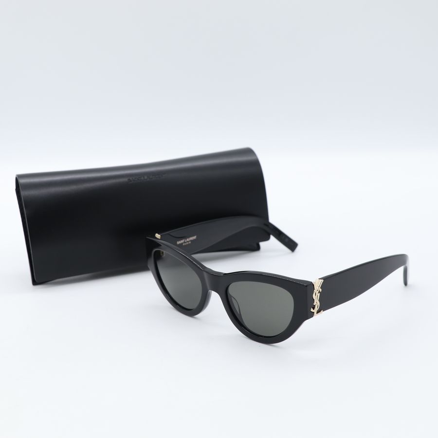 (Rosé 朴彩英 同款🕶)Saint Laurent 聖羅蘭 黑色 貓眼 墨鏡 SL M94/001-1