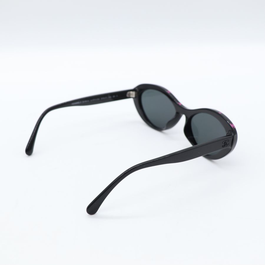 🕶💅 Chanel 香奈兒 桃粉色 Logo 邊框 貓眼墨鏡 CH5416-5