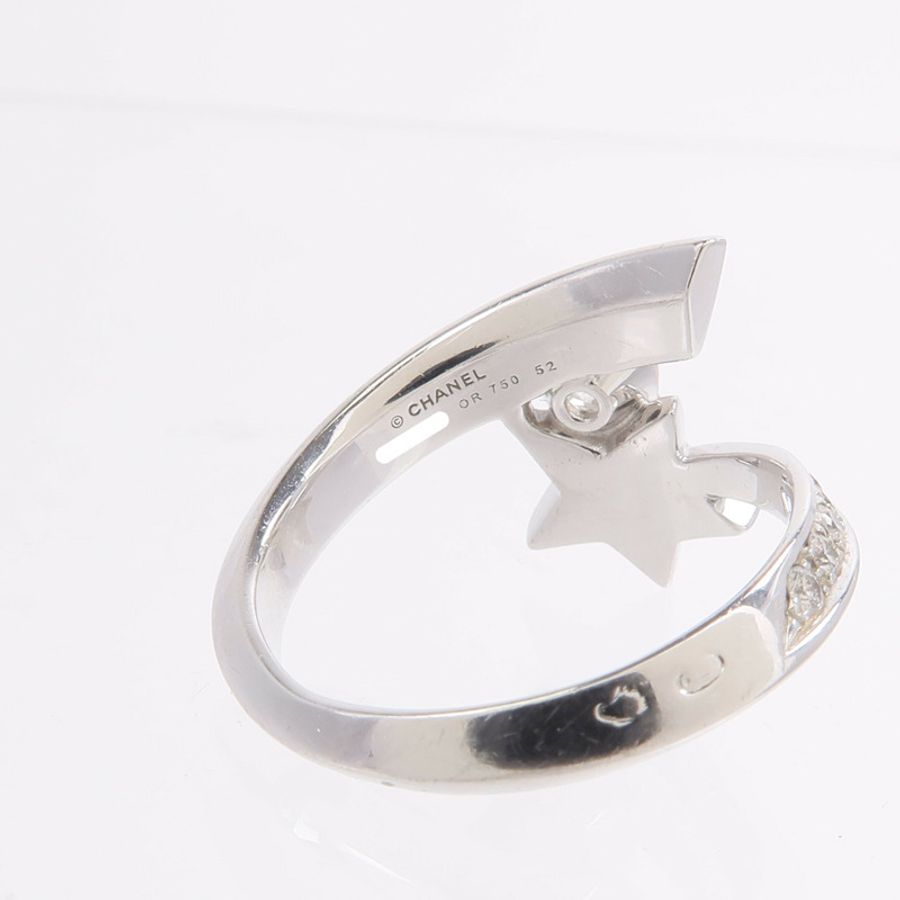 CHANEL 18K白金Comete Ring鑽石戒指-4